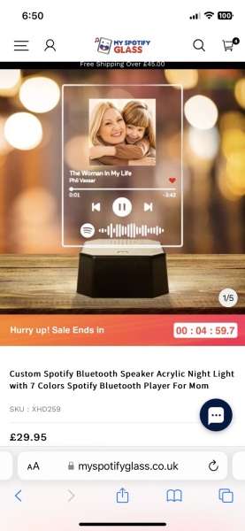 Personalised Spotify gifts