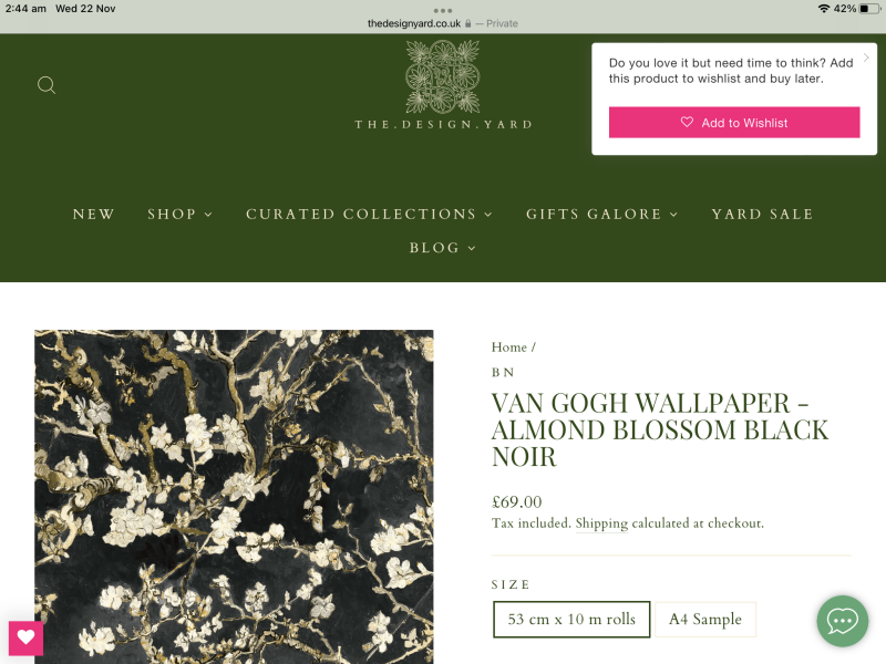 Maximalist floral wallpaper