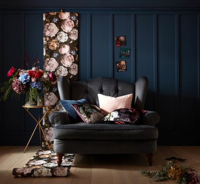 Toning down grey sofa