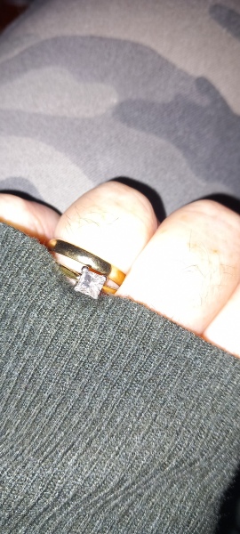 Fake engagement ring