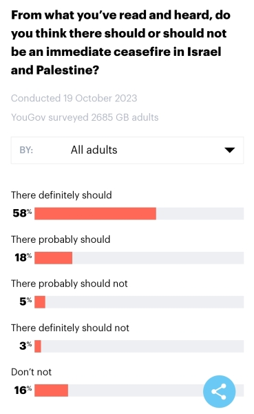 What are the people "Marching" in London every Saturday realistically hoping to achieve?