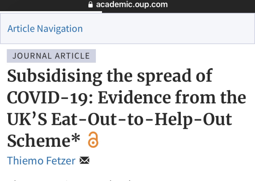 Eat Out To Help Out: Brilliance or Lunacy?