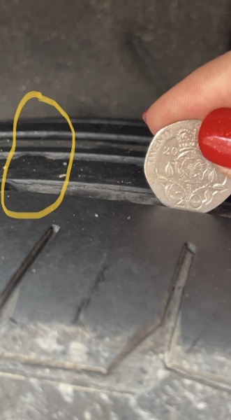 Does this tyre’s tread depth look ok for a 5 mile round trip?