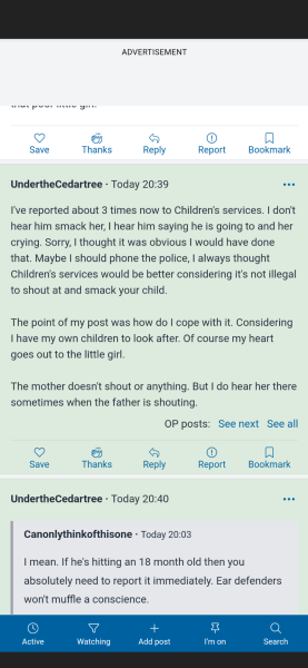 My next door neighbour shouts at his DD