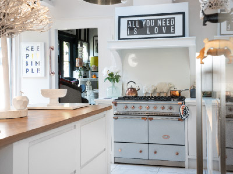 white kitchen cabinets views please... " a brave choice?"