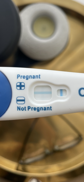 Faint line on test.