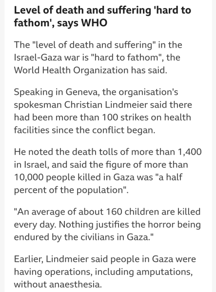 Number of Palestinians killed in Israeli attacks on Gaza over 10,000 😡