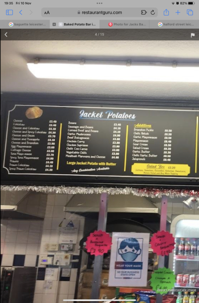 My son didn't believe me about a Jacket Potato shop!