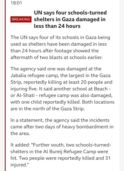 They’ve hit another refugee camp