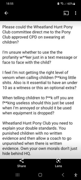 Teacher and sports coach swearing at children