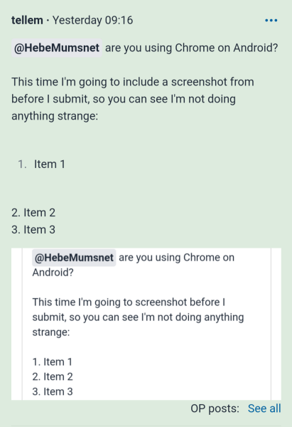 Numbered lists are misaligned