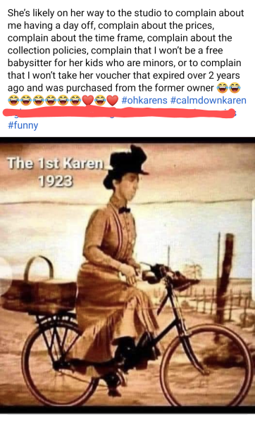 “Karen” is a misogynist term.