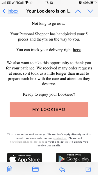 Stitch fix to close