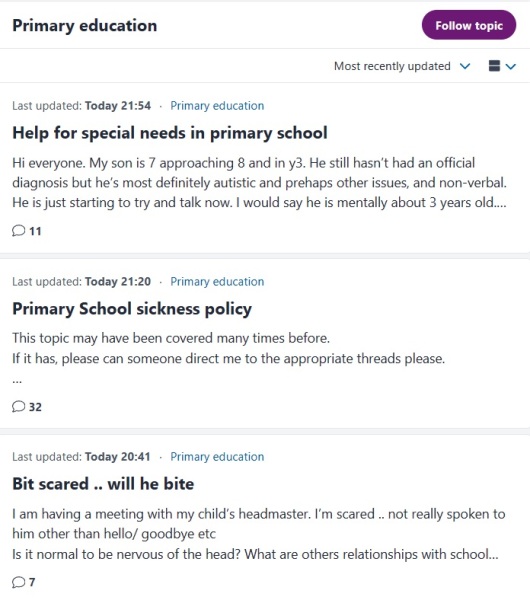 Changed look for some boards