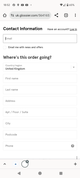 Glossier - Anyone ordered online before?