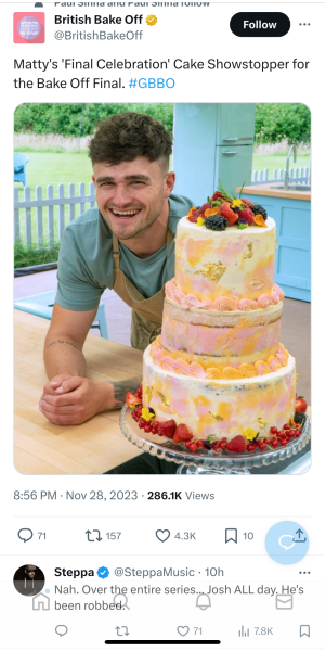 Bake Off - an extra slice of the final