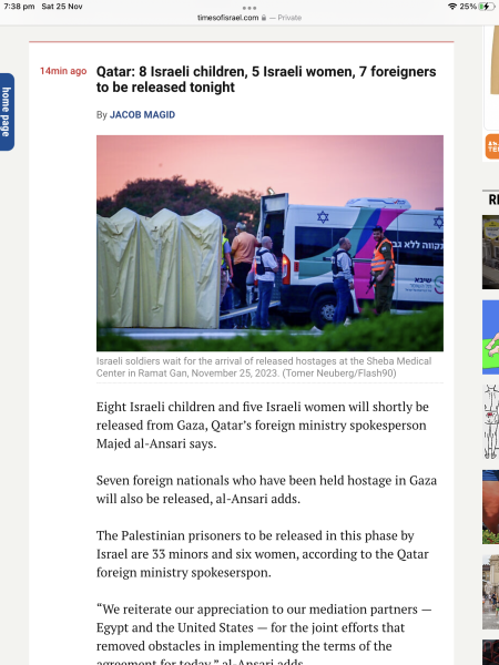 Israelis held hostage (part 2)