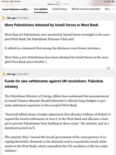 Detainees, Truce and Agreements  *title altered at OP's request*