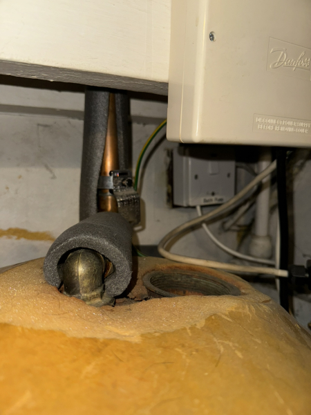 Leak in the airing cupboard