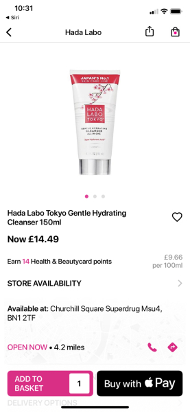 Hada Labo Tokyo hydrating cleanser