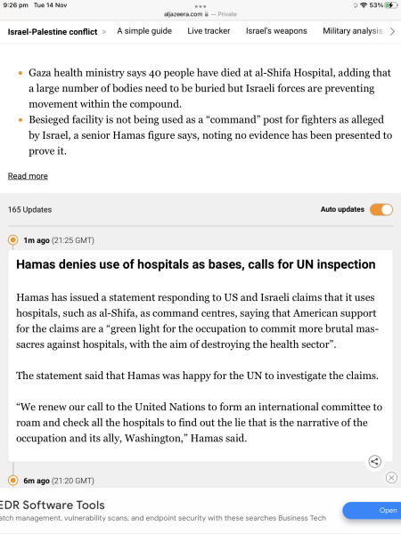 Be aware of misinformation seen regarding Palestine