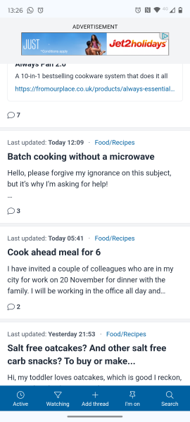 Some threads 'auto scrolling'- advert?