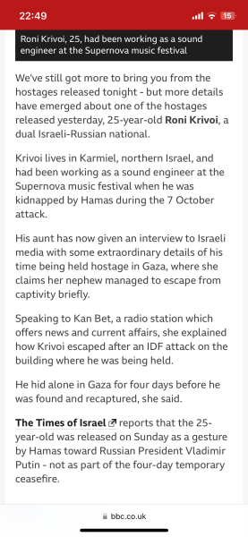 Detainees, Truce and Agreements  *title altered at OP's request*