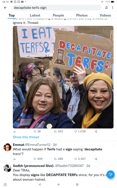 Lesbian interviewed under caution for tweets