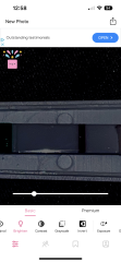 Think I see very faint lines, thoughts?