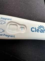 Clear blue evaporation lines