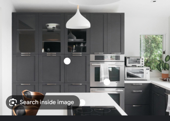 Good transition colour to tie together kitchen and living room
