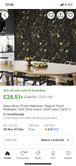 Maximalist floral wallpaper