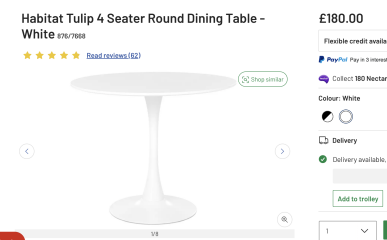 Trying to buy a (non-wobbly) dining table