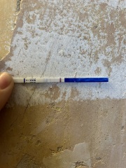 7 weeks post D&C still showing faint line