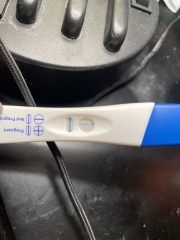 Clear blue test. Evap line or positive