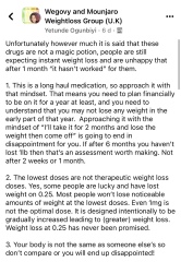 Wegovy started week ago