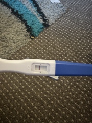 First response-very faint line