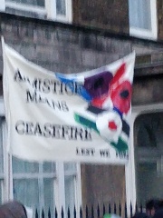 The cenotaph and poppy sellers