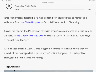 Israel has bombed the front of a hospital / 2