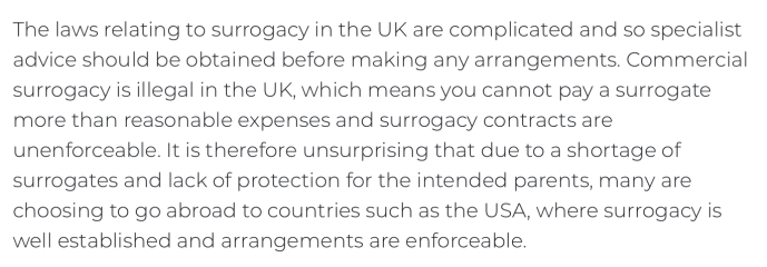 To tell you the Scottish Govt are targeting 18 year old girls for egg harvesting