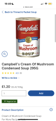 To ask where the hell Campbell's Mushroom Soup has gone?