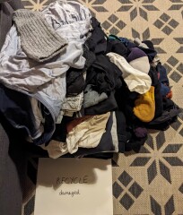 Hand hold - declutter diary