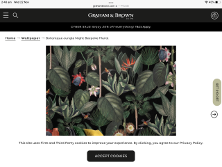Maximalist floral wallpaper