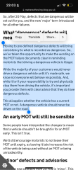 Car MOT rules