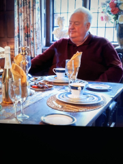 MAFSUK 10 - it puts the filler in its skin or else it gets the hose again.  It rubs the shiny lotion on its skin - it does this whenever it is told.   It should really have just put the lotion in the basket and not their face … precious.