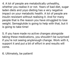 Wegovy started week ago