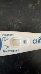 Pregnancy test positive but after 30 mins and very thin!!