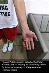 The young man who ran onto the World Cup cricket field in solidarity with the Palestinian people's struggle