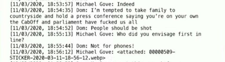 Dominic C Covid evidence 2