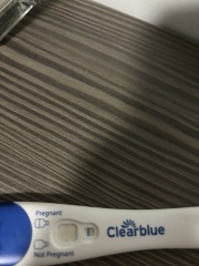 Faint positive or evap line? ( clear blue) 